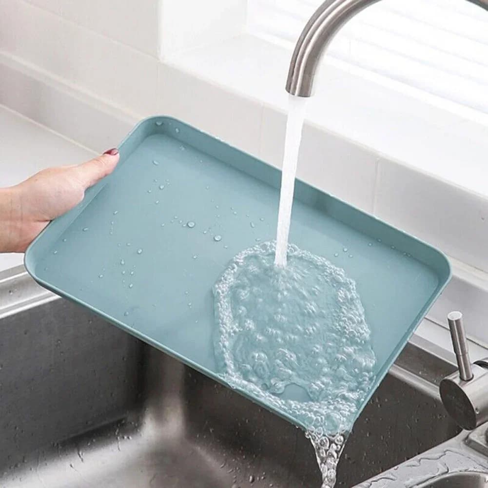 Kaymaz Çizilmeye Dayanıklı Plastik Servis Tepsisi - Çay, Meyve ve Tatlı Tepsisi