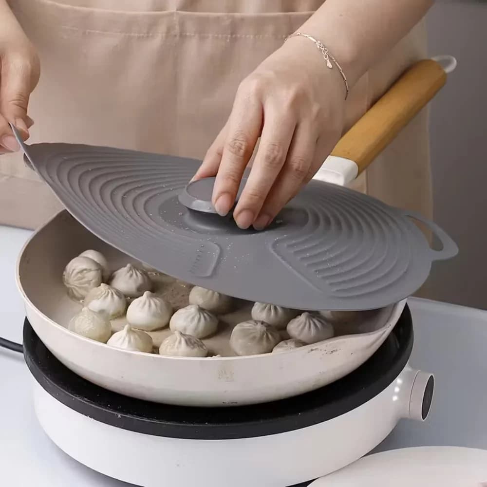 Silikon Kase Kapağı, Mikrodalga Sıçrama Önleyici ve Isıya Dayanıklı Yeniden Kullanılabilir Kapak