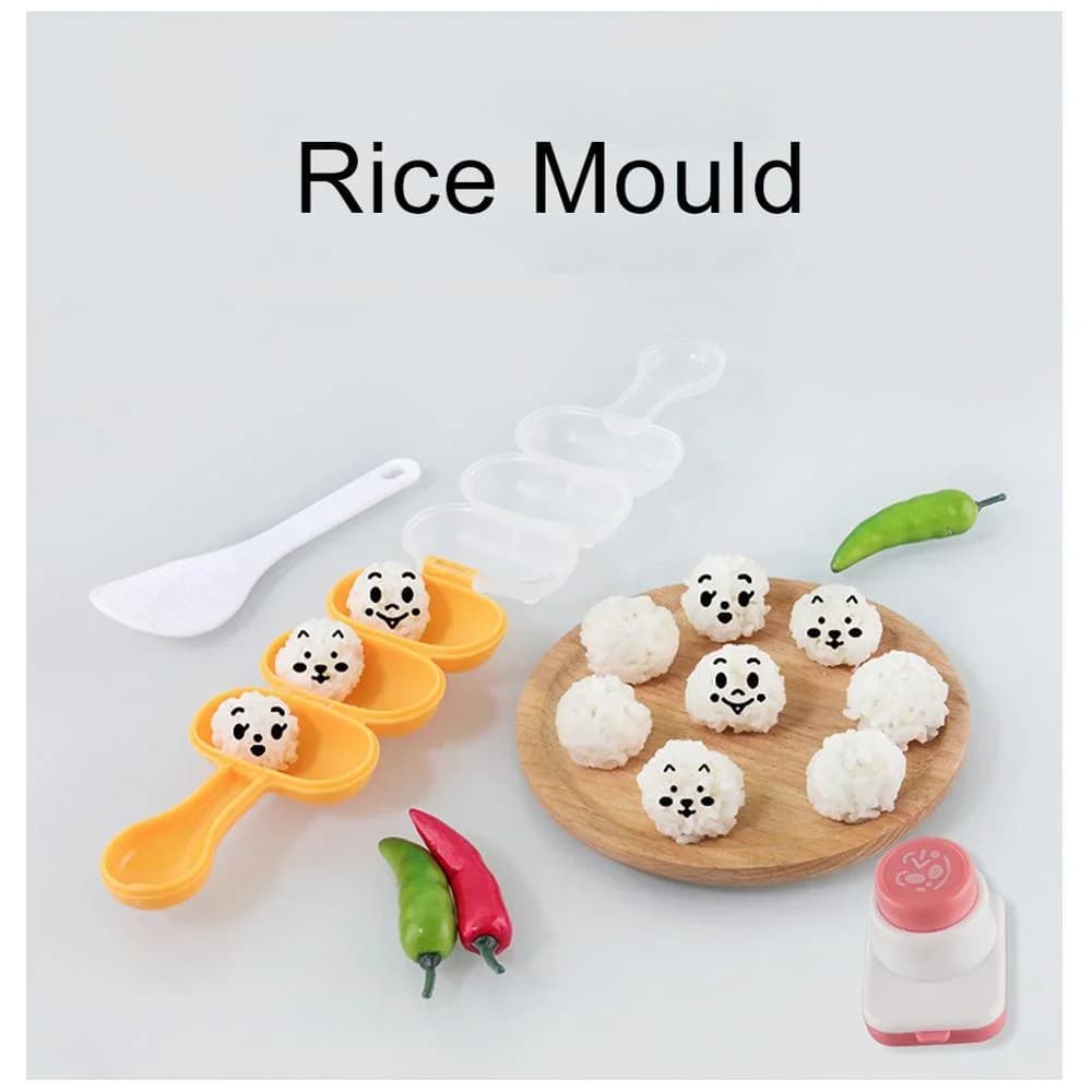 DIY Nori Kesici ve Pirinç Topu Suşi Kalıbı - Bento Süsleme Aleti