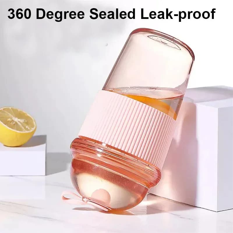 430 ml Pipetli Taşınabilir İçecek Bardağı, Su ve Kahve Şişesi