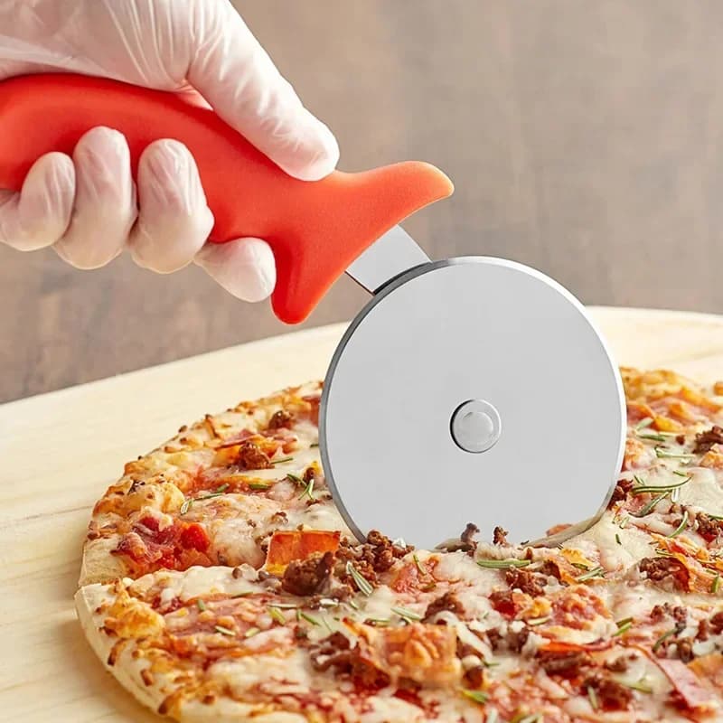 Paslanmaz Çelik Yuvarlak Pizza ve Hamur Kesici Bıçak