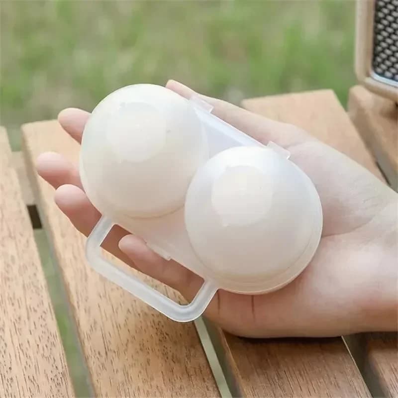 1 Adet 2'li Taşınabilir Yumurta Saklama Kutusu, Darbe Emici Plastik Yumurtalık