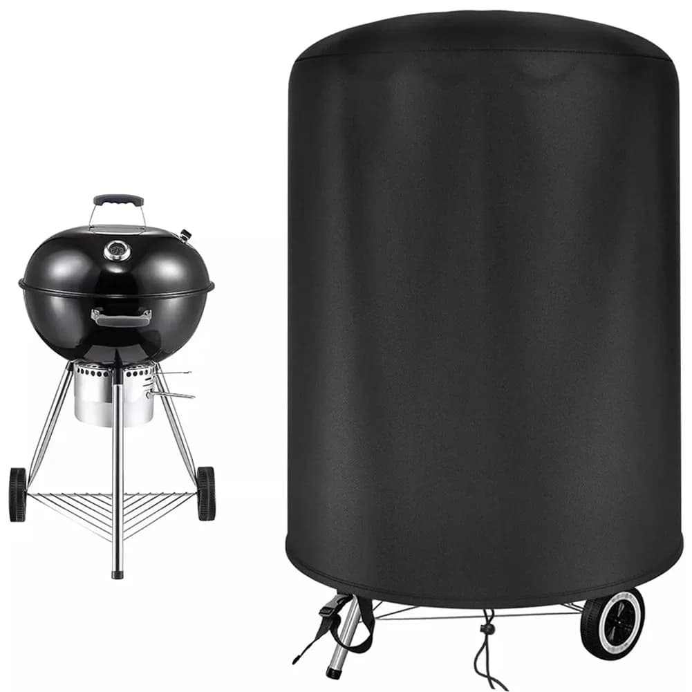 Raweao Yuvarlak Barbekü Örtüsü, Su Geçirmez Oxford Mangal Kılıfı 57 cm