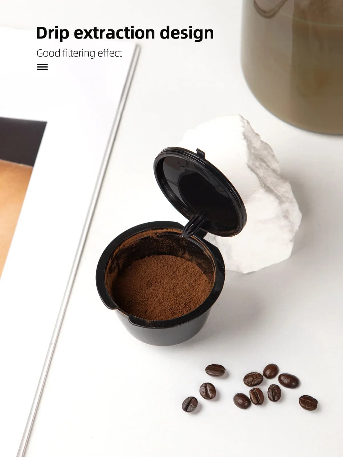 Nescafe Dolce Gusto Uyumlu Yeniden Doldurulabilir Kahve Kapsülü Filtresi (1/3/5/10 Adet)