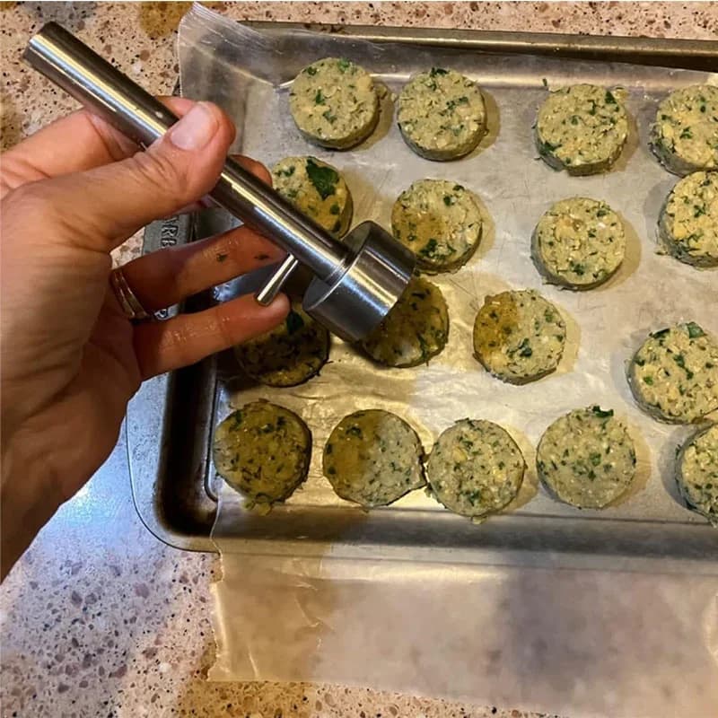 Paslanmaz Çelik Profesyonel Falafel ve Köfte Yapıcı Kaşık Kalıp