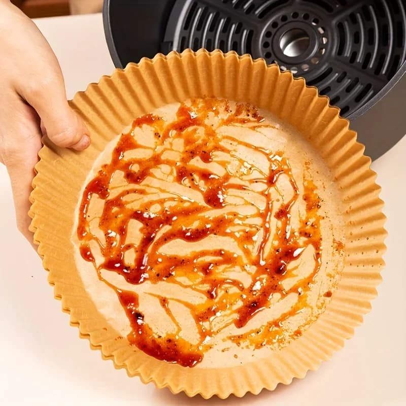 Tek Kullanımlık Airfryer Pişirme Kağıdı - Yağ ve Su Geçirmez