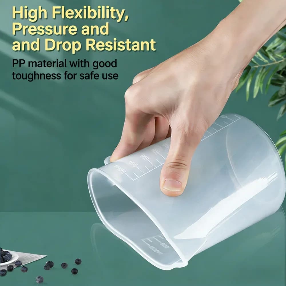 100-5000 ml Gıdaya Uygun Ölçekli Plastik Ölçü Kabı