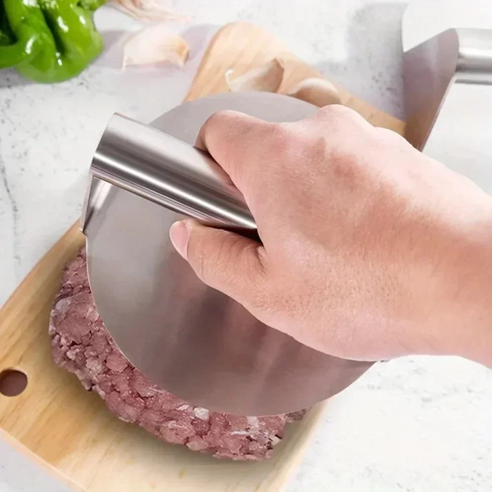 Paslanmaz Çelik Smash Burger Presi | Yapışmaz Köfte ve Izgara Presi