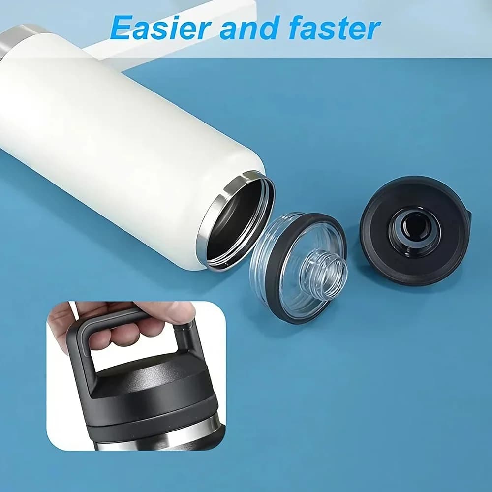 1/2/3 Adet Rambler Chug Yedek Kapak, YT 18oz, 26oz, 36oz, 64oz Modelleri ile Uyumlu - Spor Şişe Kapağı Aksesuarı