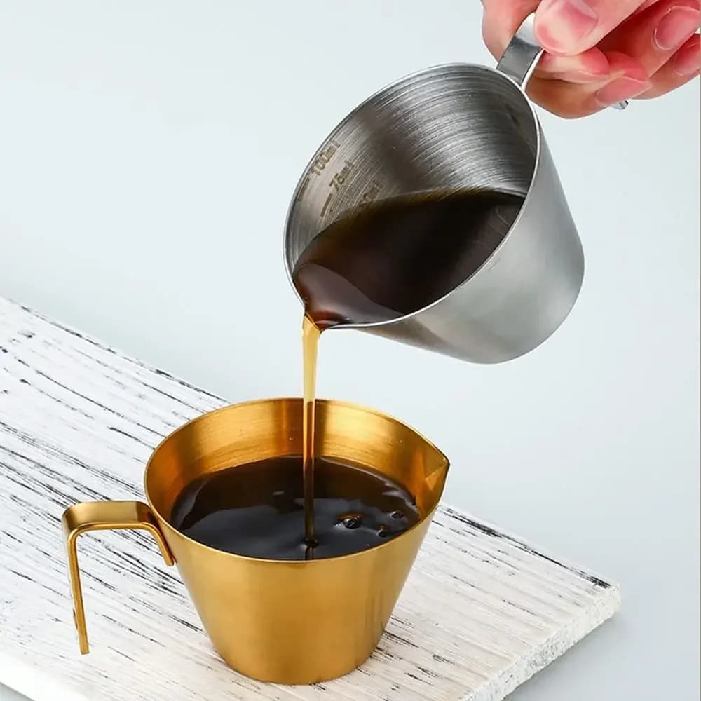 304 Paslanmaz Çelik Ölçekli Espresso ve Kahve Ölçü Bardağı