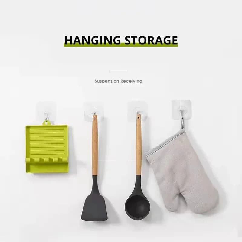 Tezgah Üstü Tencere Kapağı ve Kaşık Tutucu Stand - Kaşıklık ve Spatula Altlığı