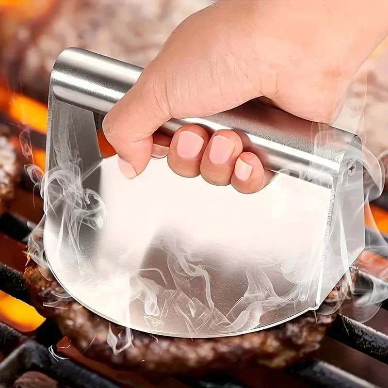 Paslanmaz Çelik Smash Burger Presi | Yapışmaz Köfte ve Izgara Presi