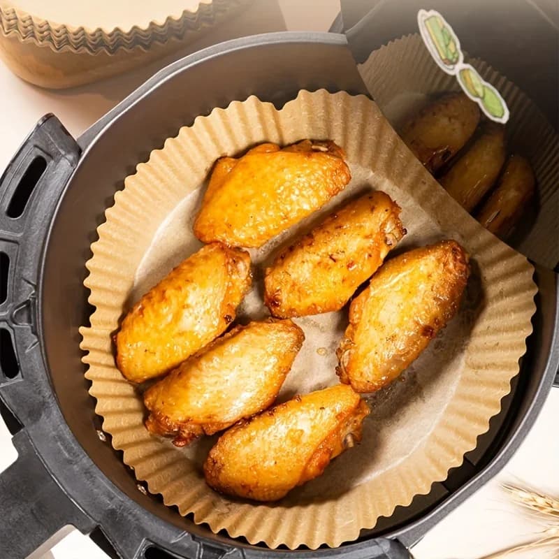 Tek Kullanımlık Airfryer Pişirme Kağıdı - Yağ ve Su Geçirmez