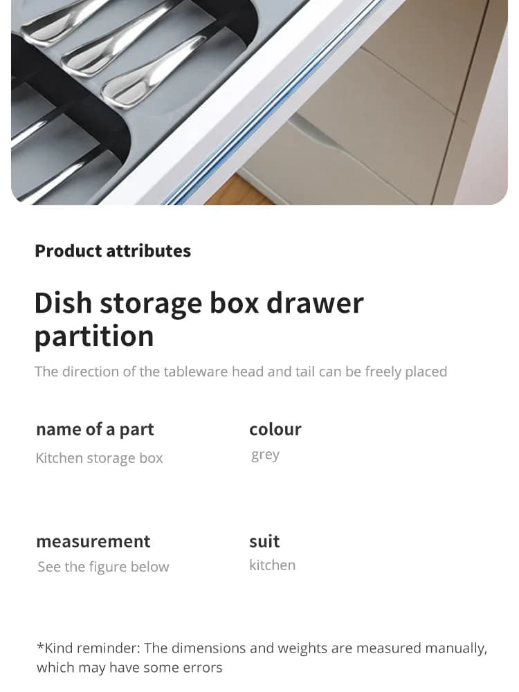 Çekmece İçi Kaşıklık ve Bıçaklık Düzenleyici Organizer
