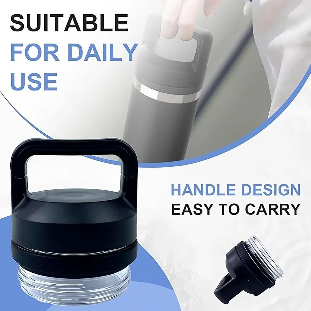 1/2/3 Adet Rambler Chug Yedek Kapak, YT 18oz, 26oz, 36oz, 64oz Modelleri ile Uyumlu - Spor Şişe Kapağı Aksesuarı