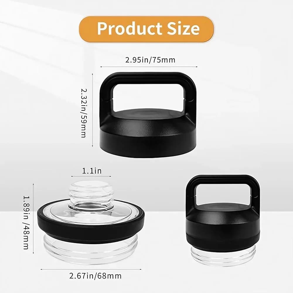 1/2/3 Adet Rambler Chug Yedek Kapak, YT 18oz, 26oz, 36oz, 64oz Modelleri ile Uyumlu - Spor Şişe Kapağı Aksesuarı