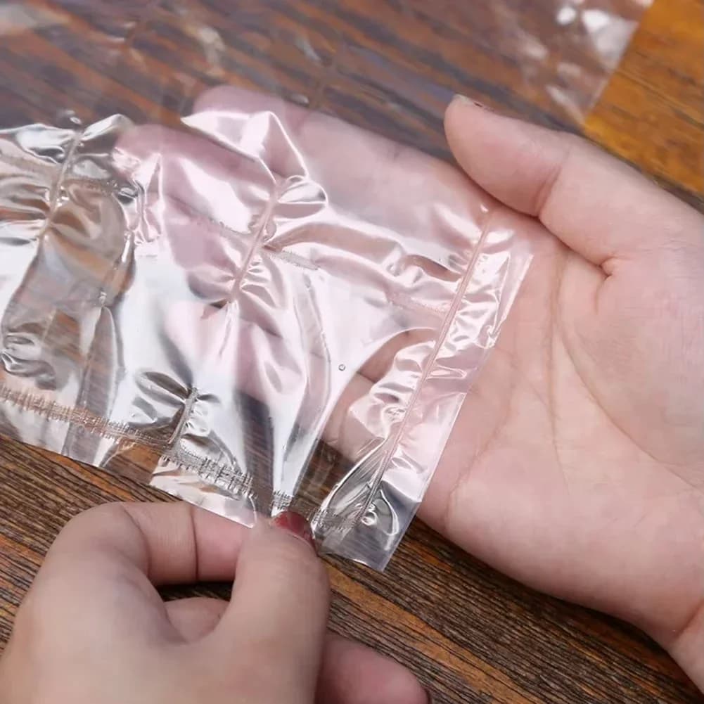 10-100 Adet/Paket Tek Kullanımlık Kendinden Kilitli Buz Torbası Buz Küpü Kalıbı